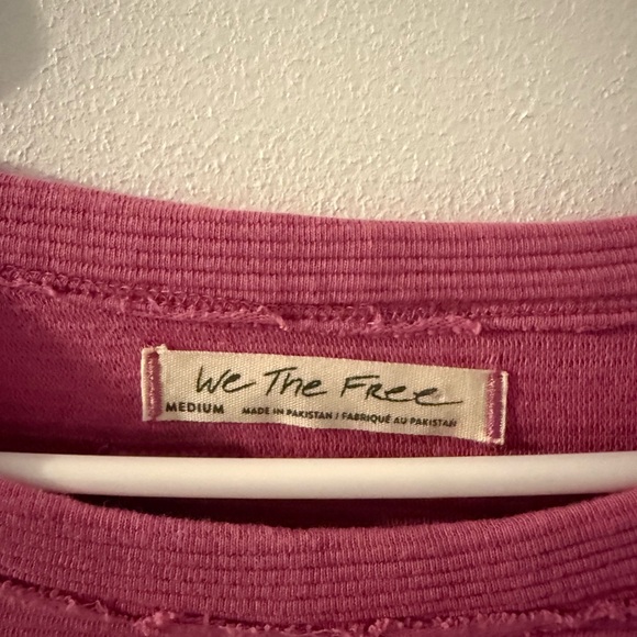 We The Free Fuchsia Crew Neck Sweater - Picture 2 of 4